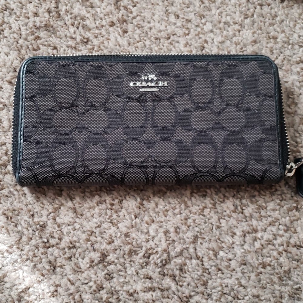 Black coach wallet